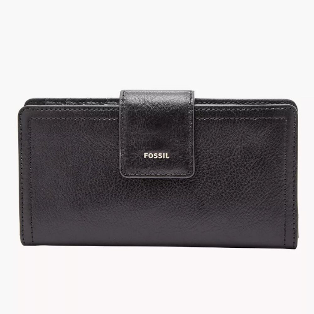 Fossil Black Leather RFID Women's Wallet